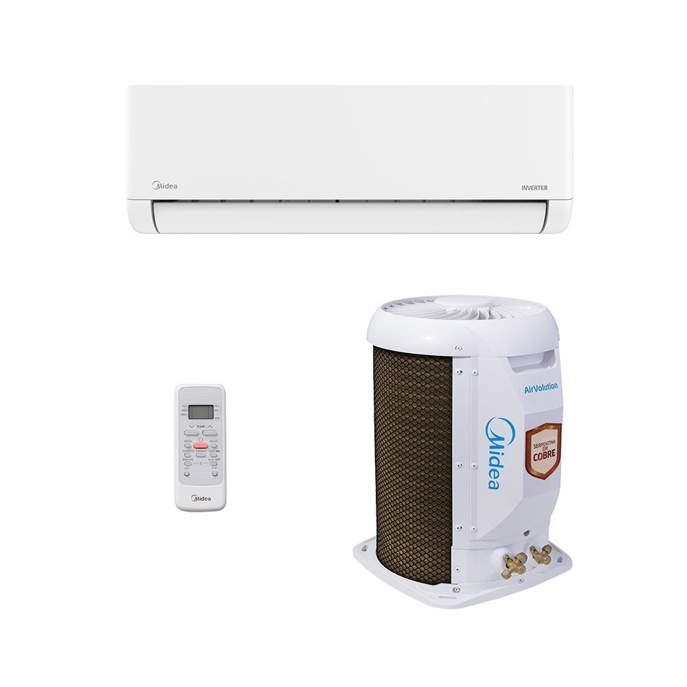 Ar-Condicionado Split HW Inverter Midea AirVolution Lite 9.000 BTUs R-32 Só Frio 220V